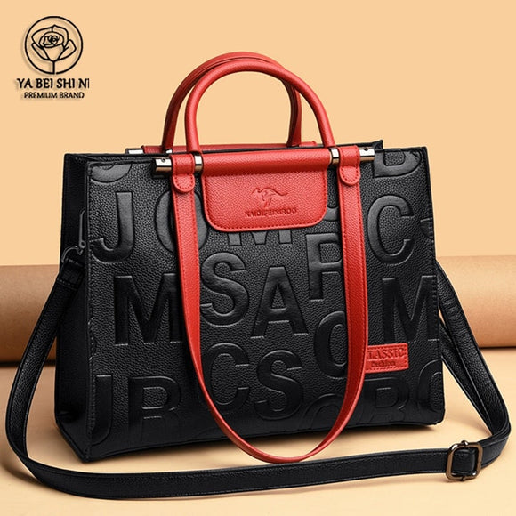 Large Capacity Retro 2021 New Leather Woman Handbag Hot Selling Designer Totes Women Bag Large Oberlo