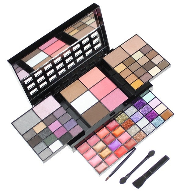 Seprofe 74 Colorsl Makeup Eyeshadow Pallete Sets Glitter Eye Shadow Make Up Palette Box Susan's Beauty