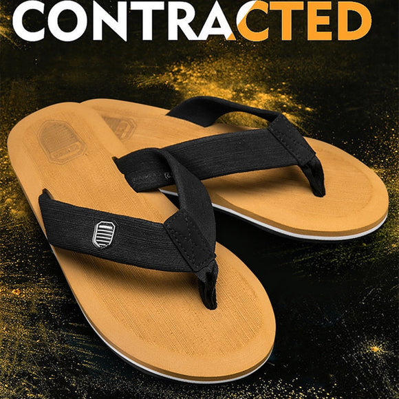 2021 New Arrival Summer Men Flip Flops High Quality Beach Sandals Anti-slip Shoes- $5 off! Oberlo